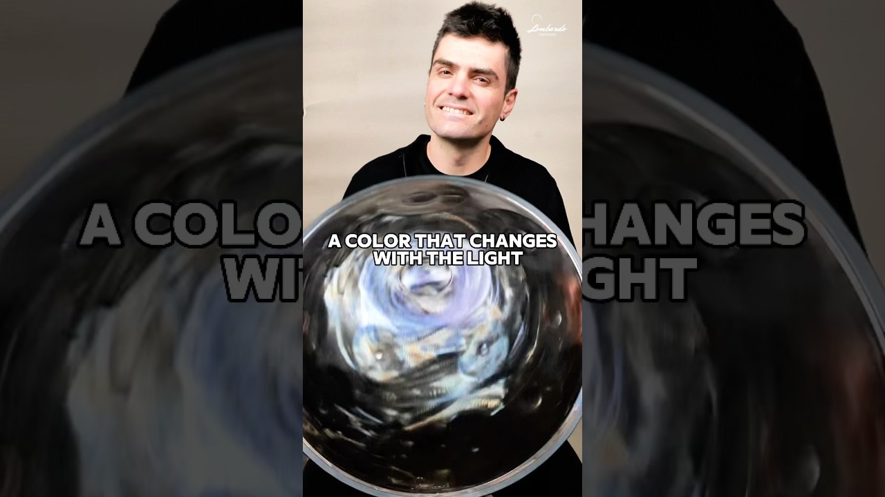 ✨ This handpan is unique: it changes color depending on the light! ✨#handpan #pantam #hangdrum