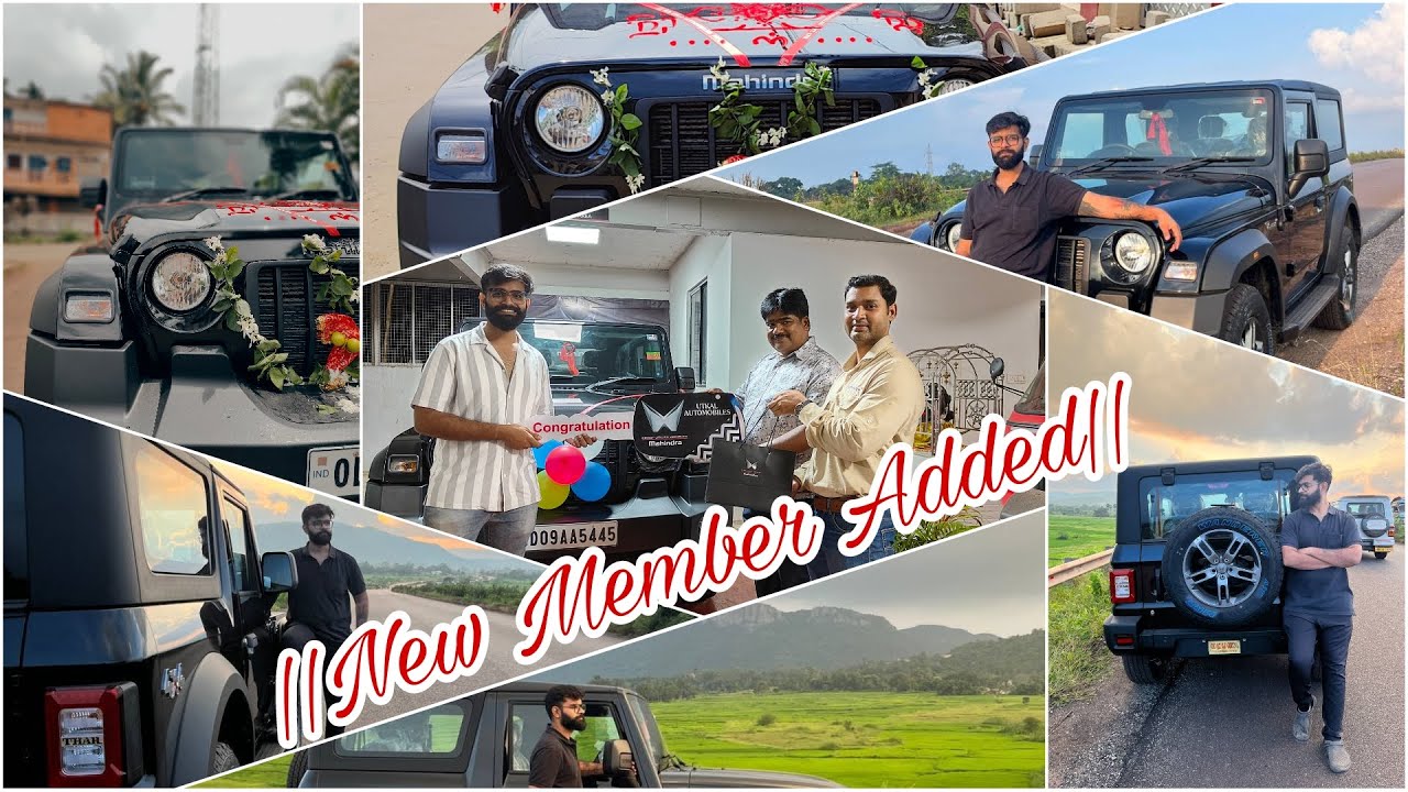 New Member added || The Mahindra Thar||Ab Off roading me ayega Mazza || Black Thar || Thar Delivery