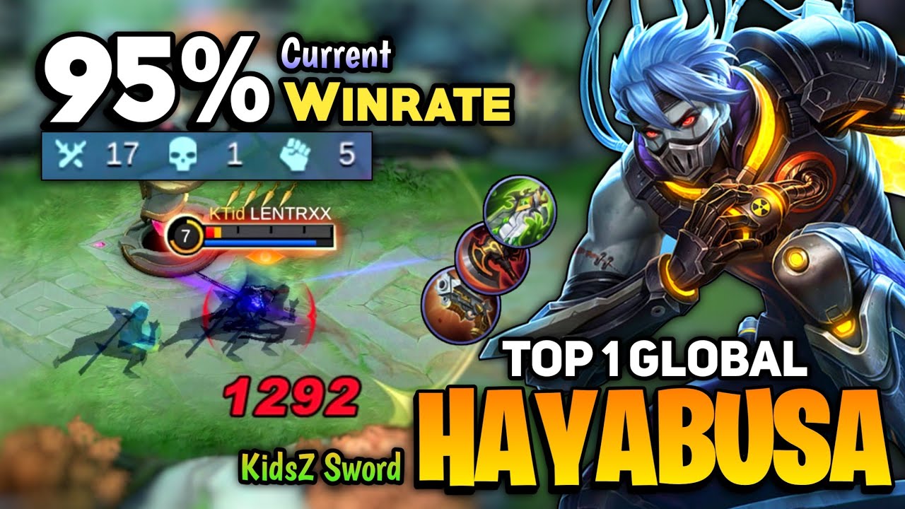 Hayabusa New King! Fast Hand 95% Winrate [ Top 1 Global Hayabusa Gameplay ] By KidsZ Sword - MLBB
