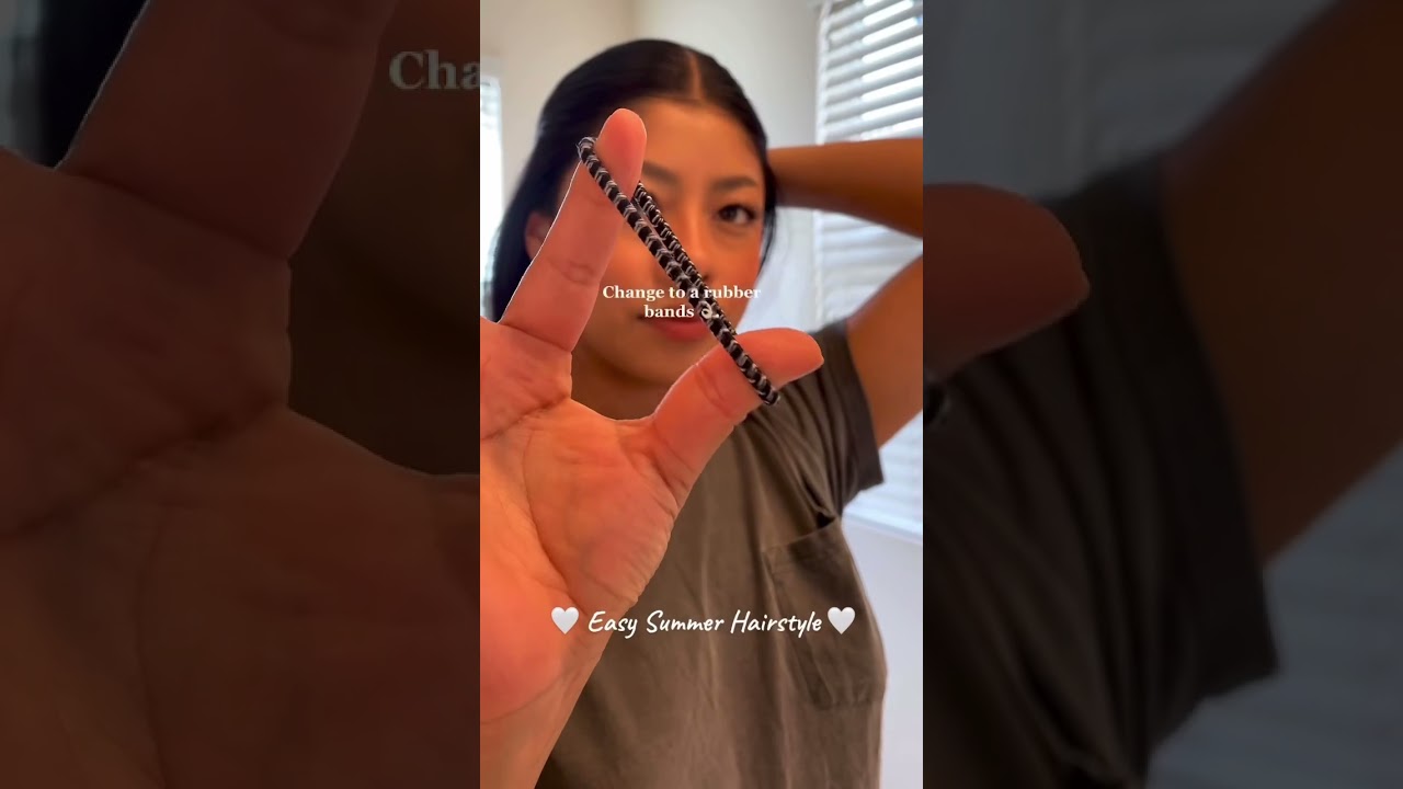 Easy hairstyle for summer ☀️. 