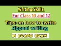 Appeal Writing || Writing Skills || Board Exam 2019