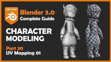 [#30] Blender 3.0 Character Modeling Tutorial - UV Mapping 01 [2022]