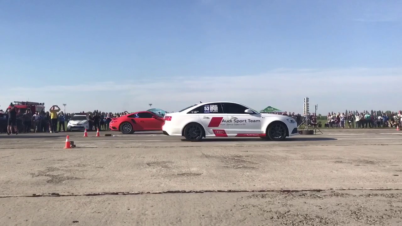 Audi A6 3.0 TFSI (K8-Strasse Stage 2+) vs Porsche 911 Turbo S (991)