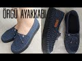 LACİVERT ÖRGÜ AYAKKABI ÇOK ŞIK OLDU / mesh shoes / Knitting crochet / Model Ayşe Varol