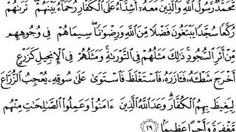 محمد رسول الله (آخر سورة الفتح) للشيخ أحمد العجمي ❤