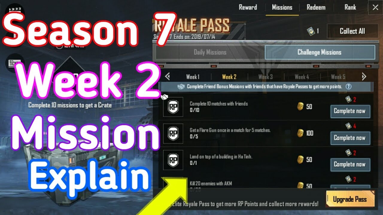 Season 7 Week 2 Mission Explained PUBG Mobile Tamil - 