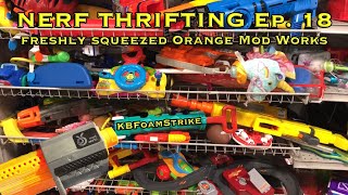 KBFoamStrike's NERF THRIFTING Vlog EP. 18: Freshly Squeezed Orange Mod Works Find