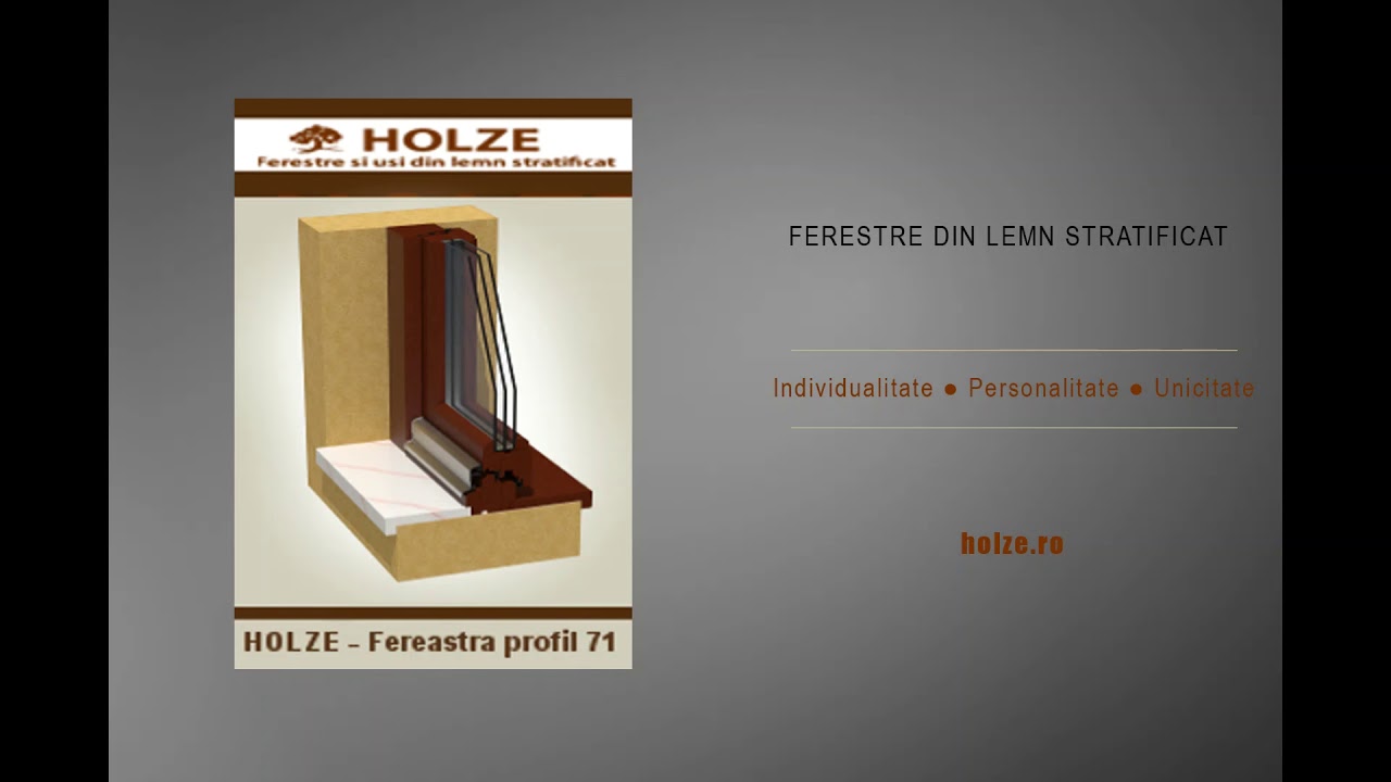 TERMOPANE LEMN STRATIFICAT  | GEAM TRIPAN | vs | PVC | ALUMINIU | MODELE | VIDEO | HOLZE  BUCURESTI