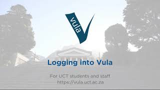 Logging into Vula with your UCT password screenshot 3