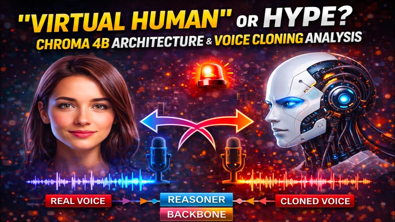 "Virtual Human" or Hype? Chroma 4B Architecture & Voice Cloning Analysis 🧪