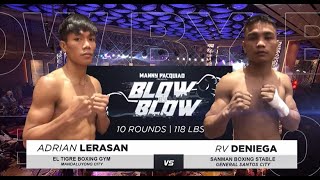 Adrian Lerasan vs RV Deniega | Manny Pacquiao presents Blow by Blow | Full Fight