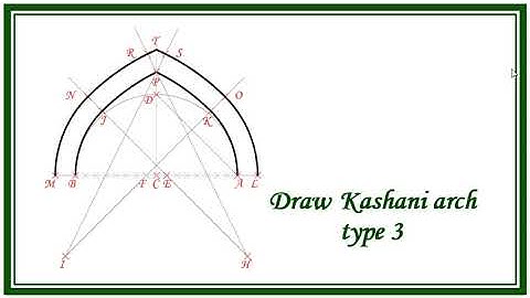 Draw Islamic arches /Kashany arch type 3