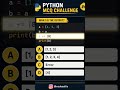 Only Real Python Developers Get This Right! Python MCQ #6 | Can You Predict the Output? #shorts