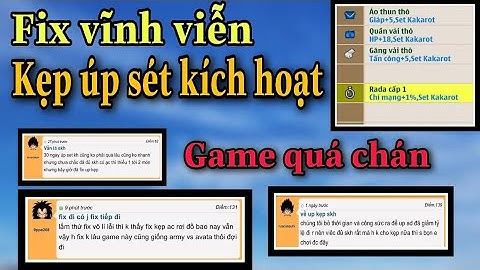 Chính Thức Fix Up Set Kích Hoạt Vĩnh Viễn Khi Kẹp ACC Up Lúc Hết Mầm - Ngọc Rồng Online