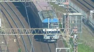 JR貨物 EF210-147号機 貨物列車 名古屋駅付近を走行 愛知機関区 2019.4.27