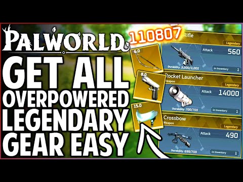 Palworld - How To Get All Legendary Weapons x Armour Fast x Easy - Best Gear In Game Guide!