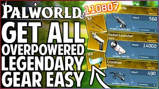 Palworld - How to Get ALL Legendary Weapons & Armour FAST & EASY - Best Gear in Game Guide!