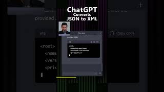 ChatGPT Converts JSON to XML