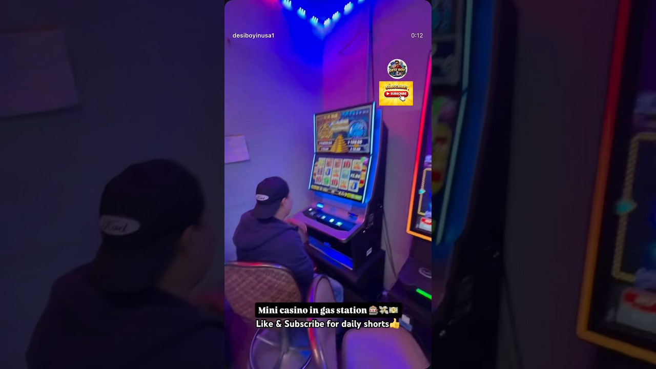 Mini casino in gas station 💵💸🎰 