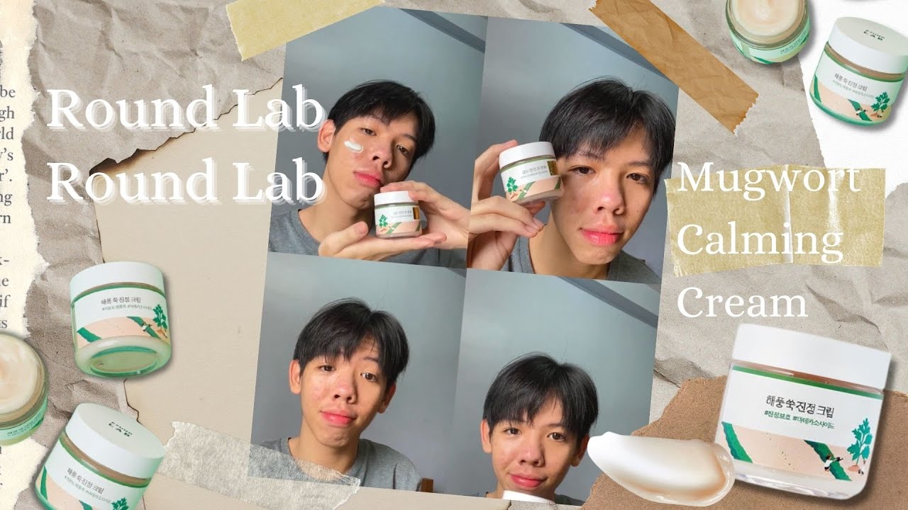 🌿 ROUND LAB - Mugwort Calming Cream 📚 by Sai Shen Mine [ Minor🧸]