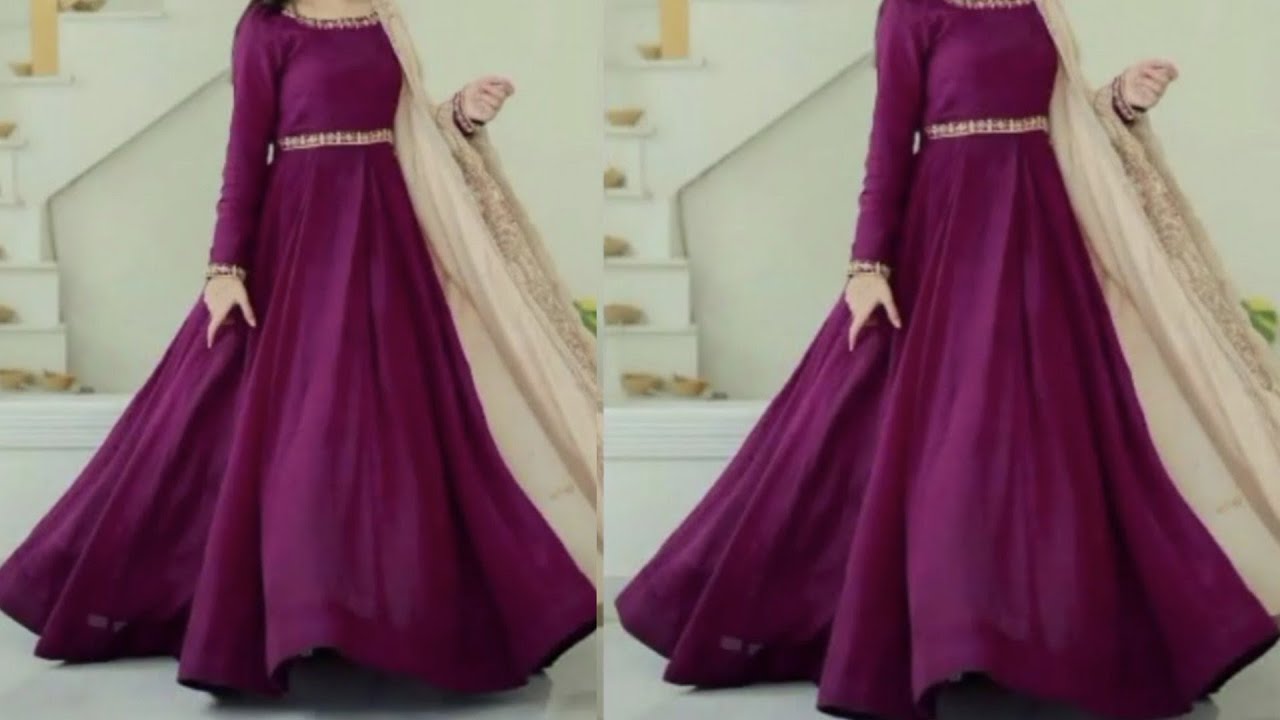 Beautiful double umbrella gher frock, long frock, gown cutting and  stitching - video Dailymotion