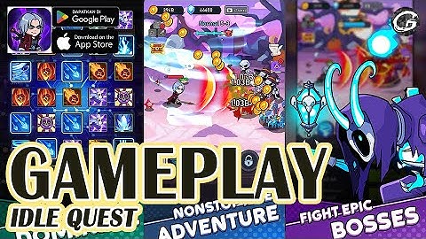 IDLE QUEST GAMEPLAY - RPG GAME (ANDROID/IOS)