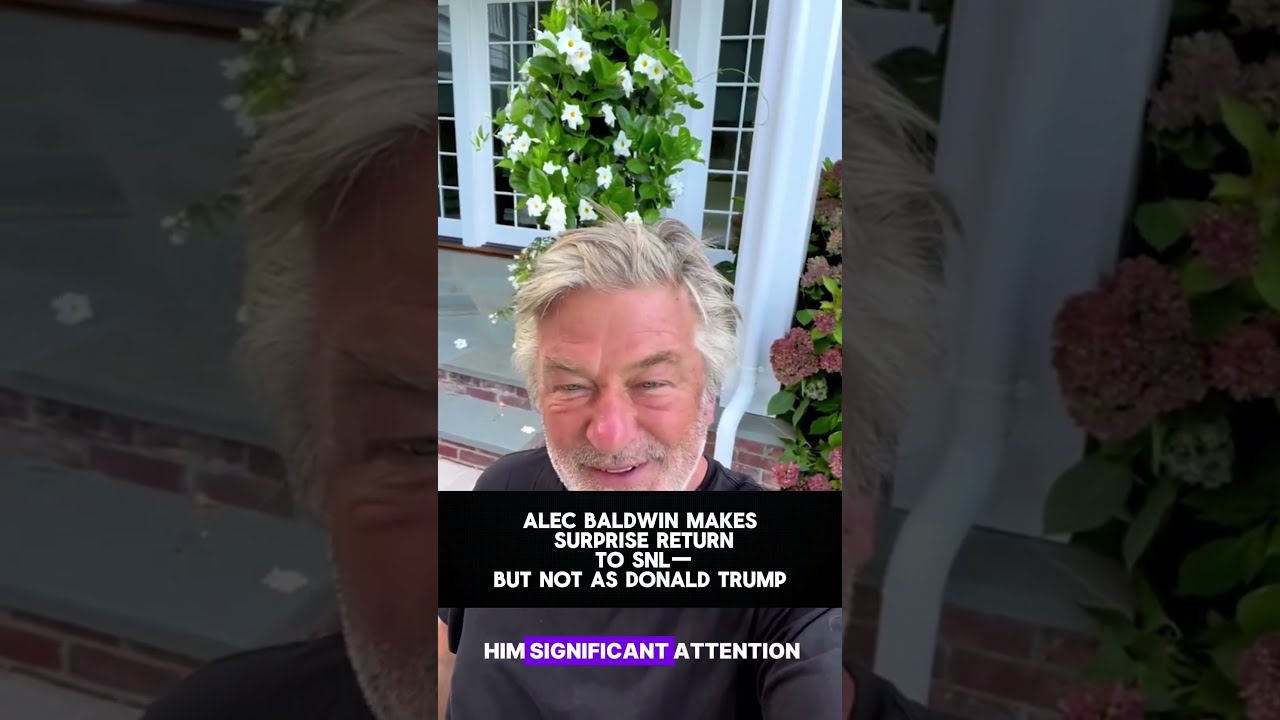 Alec Baldwin Makes Surprise Return to SNL—But Not as Donald Trump