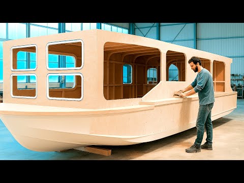 Man Builds DIY Floating House For His Family Start To Finish By Adrianwoodworm