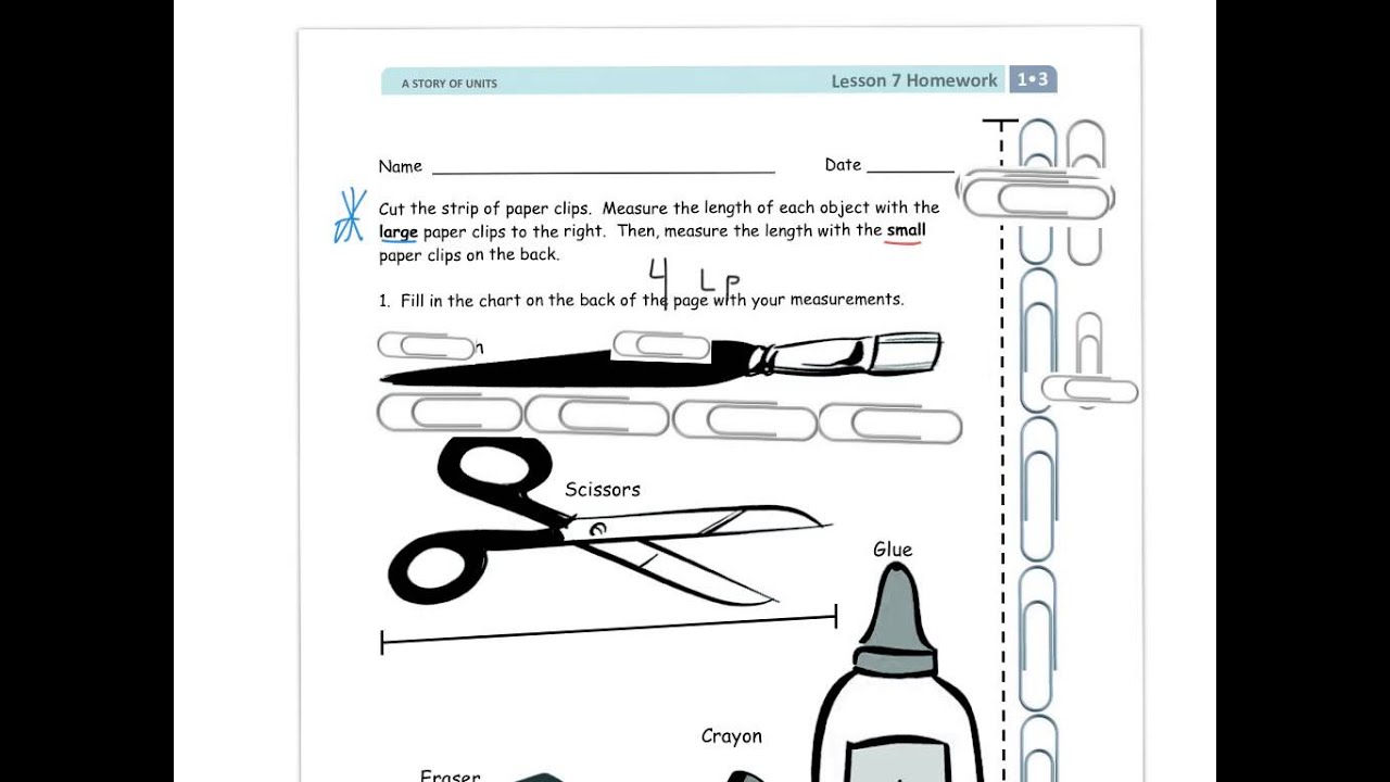 lesson 7 homework grade 1