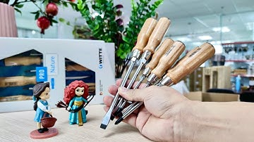 Bộ tô vít cán gỗ 6 cây đóng búa được WITTE 620302 - Made in Germany.