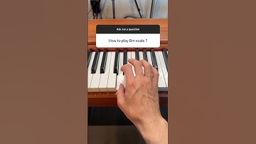 How to play "Bm Natural Scale" on the piano
