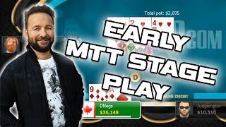 EARLY STAGE STRATEGY 6-Max Poker Tournament with Daniel Negreanu