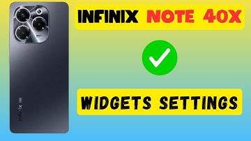 Add Widgets to home screen infinix Note 40x || How to add widgets || Widgets settings