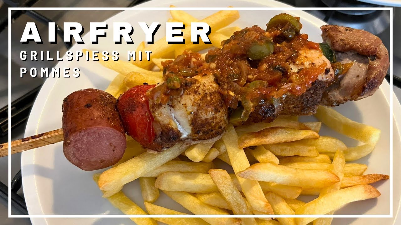 #airfryer  Rezept- Grillspieße  |  La Ricetta per Airfryer: Spiedini #friggitriceadaria