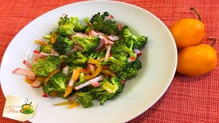 Ensalada de brocoli receta crudivegana