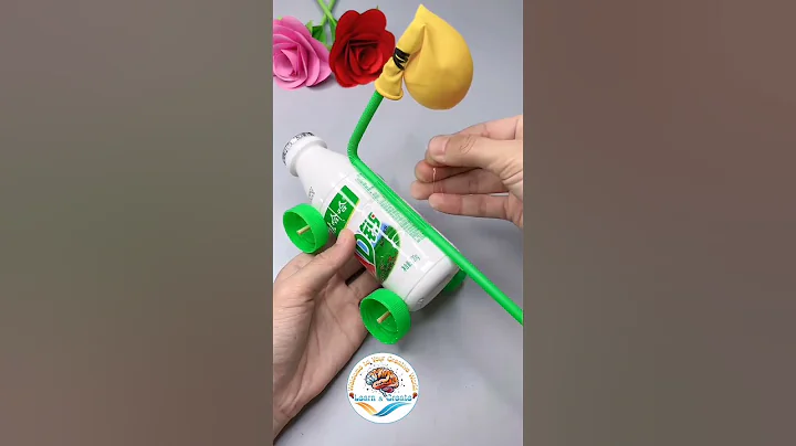 DIY Balloon Powered Car  Easy Science Experiment For Kids  #floralart #diy #learnandcreate