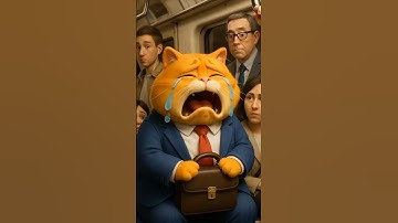 Meow Meow Sad Song 😿 Orange Fat Cat Cries at Work All Day