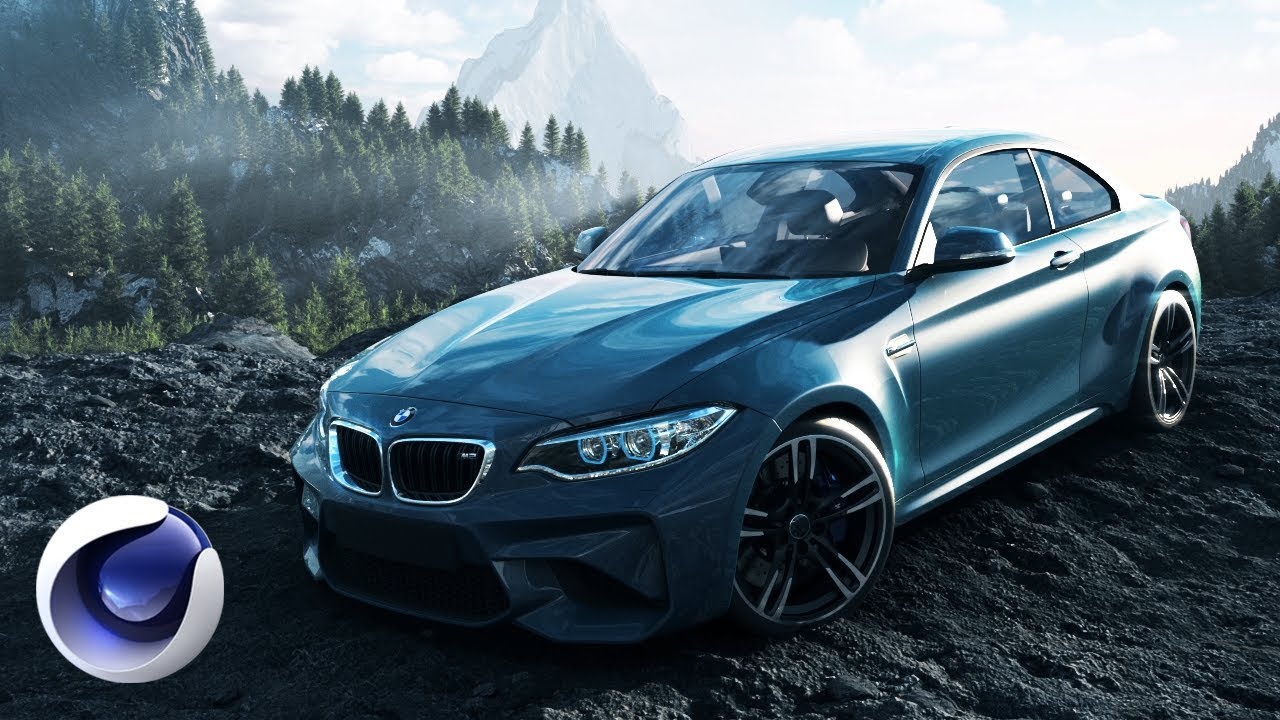 ⁣Создание эффектной 3D-композиции с автомобилем BMW в Cinema 4D. Часть 1 из 2.