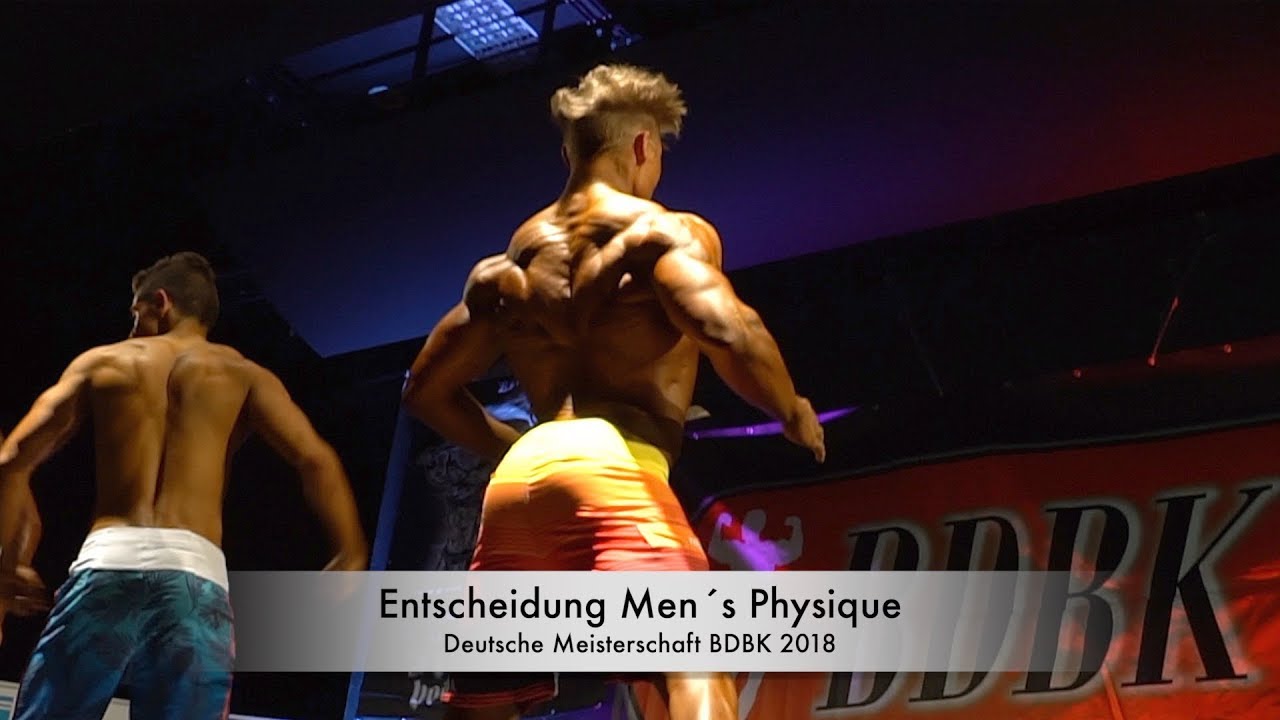 Deutschen Bodybuilding Meisterschaft BDBK  2018 - Men´s Physique - Sieger Chris Baumann