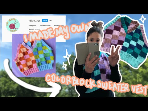making things that i'm obsessed with! ep. 1: id.knit.that sweater vest