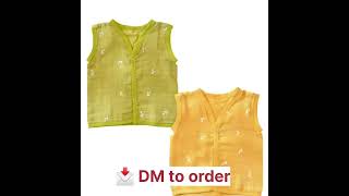 👶 Soft Muslin Cotton Baby Jhabla#short #📩 Order karne ke liye DM kare👉 @ibrahim_kids_collection screenshot 4