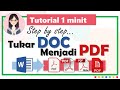 Tutorial : Cara convert file DOC MS Word menjadi PDF