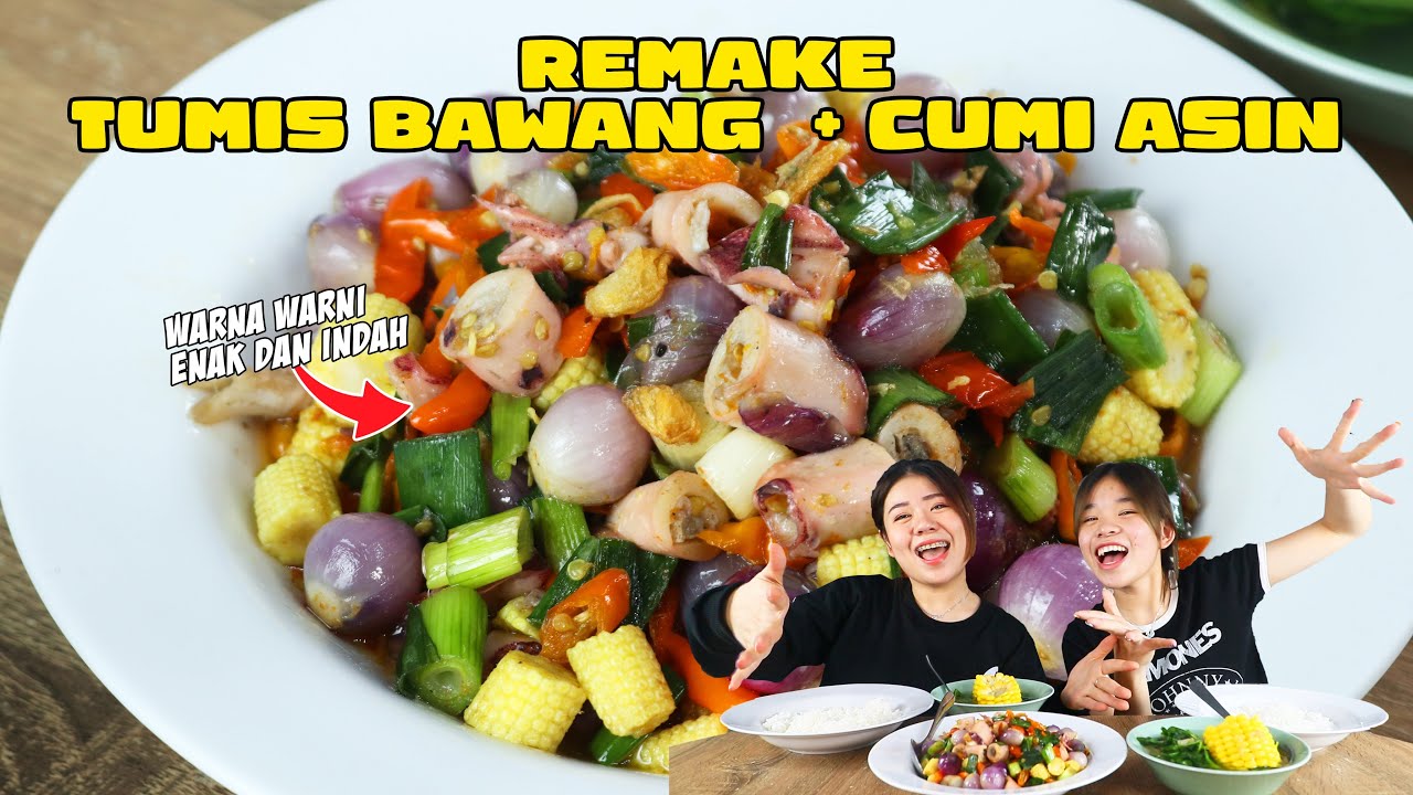 KETAGIHAN MAKAN BAWANG SEGEDE GABAN DI MIX CUMI ASIN,ENAK NYA DI LUAR NALAR