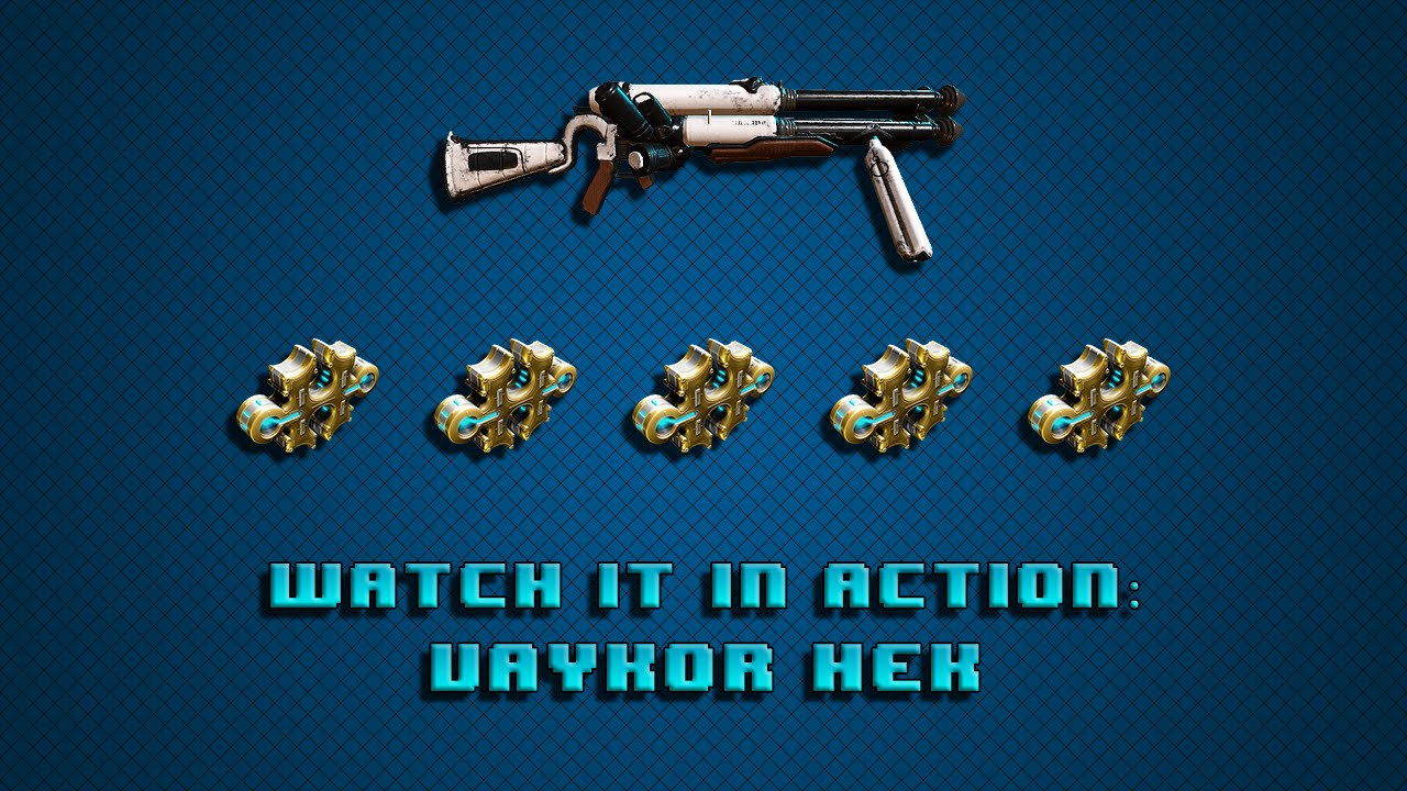 Warframe Watch it in Action: Vaykor Hek 5 forma build