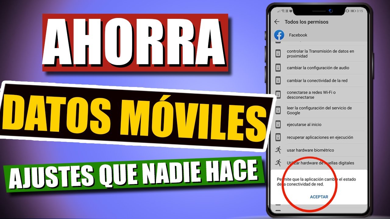 COMO CONTROLAR RESTRINGIR Y AHORRAR DATOS MOVILES EN CUALQUIER TELEFONO 2024 ✅