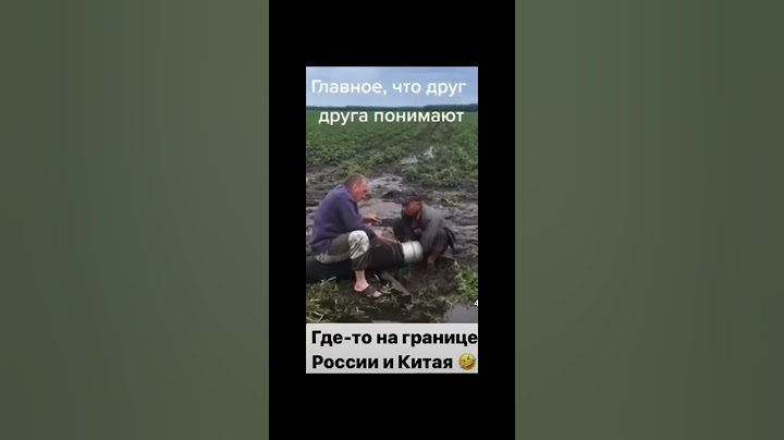 На границе России и Китая #китай #россия #граница #юмор #смех #смешныевидео #прикол
