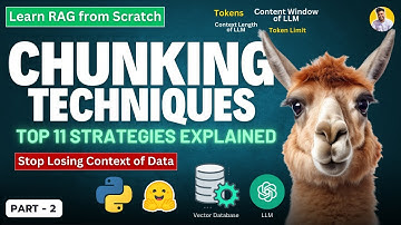 RAG Chunking Strategies [Top 11] | Semantic Chunking to LLM Chunking | Learn RAG from Scratch