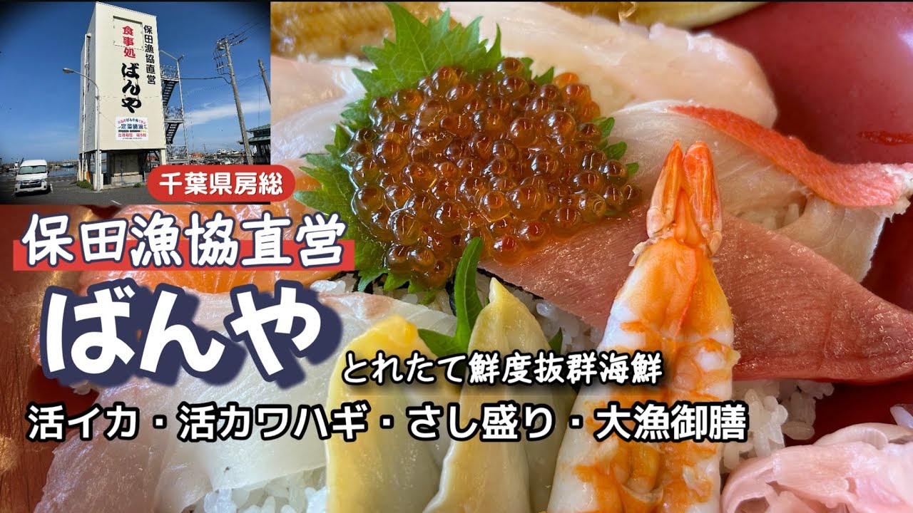 2024 活いか！漁協直営食堂【ばんや】活イカ・活カワハギ