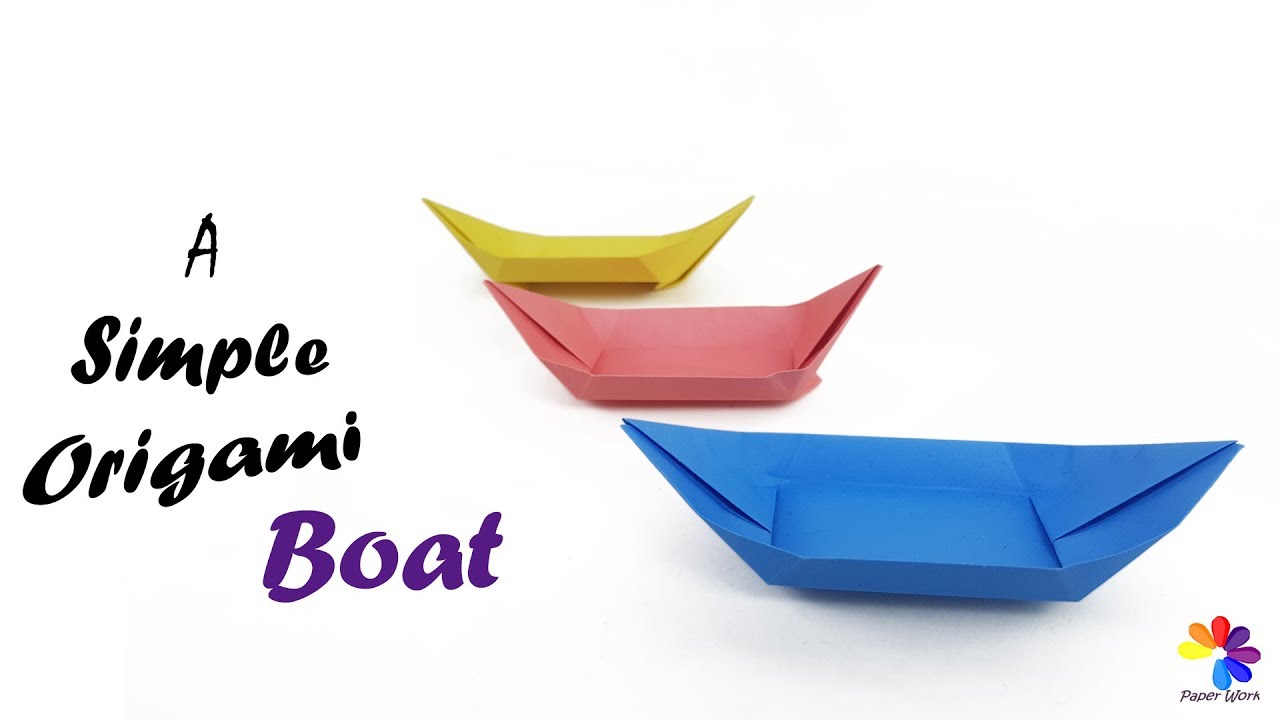 Origami Boat Paper Craft : How to make a simple origami