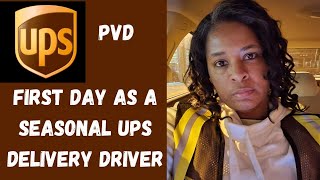 First Day at UPS Seasonal Personal Delivery Driver